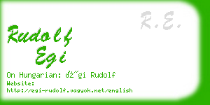 rudolf egi business card